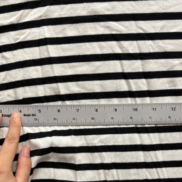 Free Assembly Black & White Striped T-Shirt Dress, Women's Size M - Picture 4 of 6